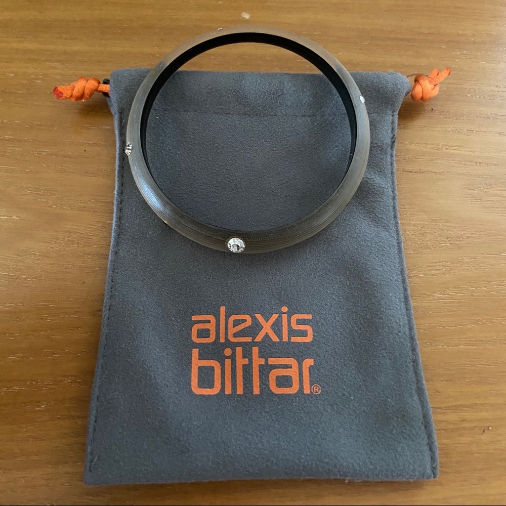 Alexis Bittar “Taupe” Crystal Studded Bangle